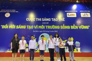 Tham dự cuộc thi "Sáng tạo trẻ" quận Ba Đình năm học 2020 - 2021